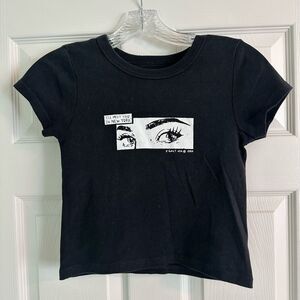 BRANDY MELVILLE *NEVER WORN*  “I’LL MEET YOU IN NEW YORK” cropped top (One size)